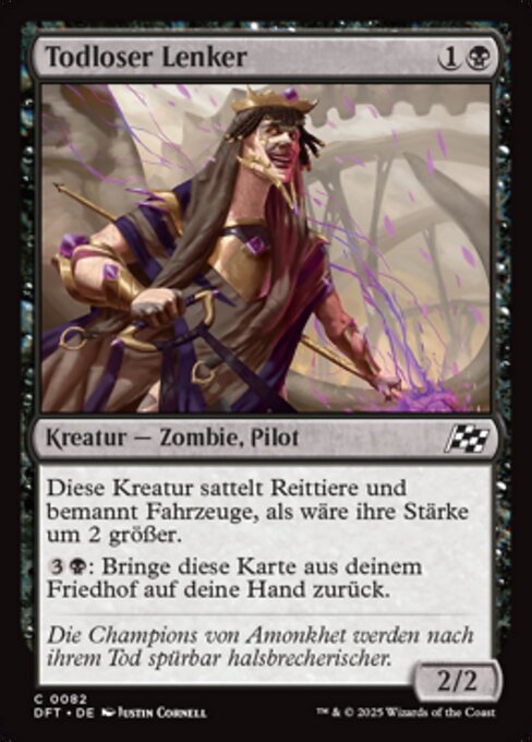 Pilota Immortale (Deathless Pilot) - Aetherdrift (#82) - Illustrated by Justin Cornell - Magic: The Gathering Card