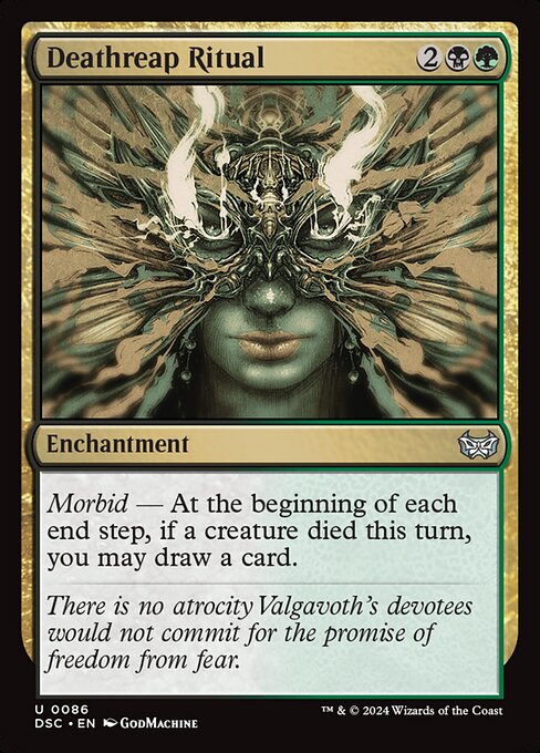 Deathreap Ritual - Duskmourn: House of Horror Commander (#86) - Illustrated by GodMachine - Magic: The Gathering Card