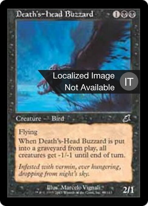 死神頭のノスリ (Death's-Head Buzzard) - Masters 25 (#84) - Illustrated by Marcelo Vignali - Magic: The Gathering Card