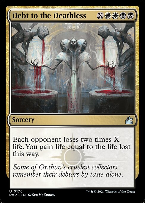 Debt to the Deathless - Ravnica Remastered Magic card