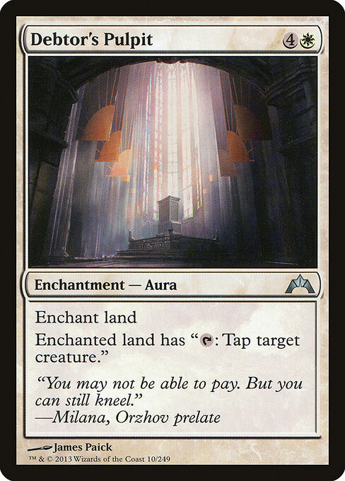 Debtor's Pulpit - Gatecrash Magic card