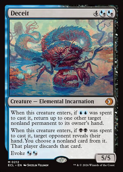 Deceit - Lorwyn Eclipsed Magic card