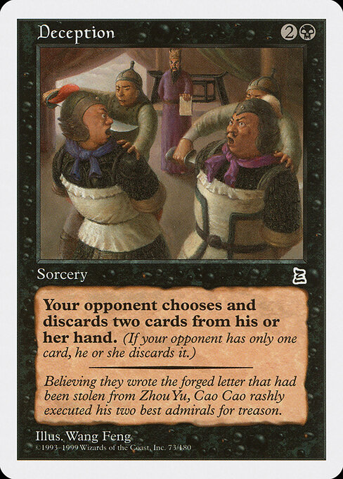 Deception - Portal Three Kingdoms Magic card