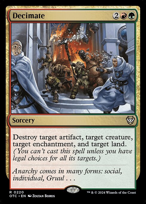 Decimate - Outlaws of Thunder Junction Commander Magic card