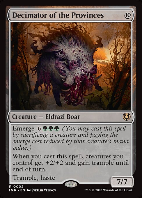 Decimator of the Provinces - Innistrad Remastered (#2) - Illustrated by Svetlin Velinov - Magic: The Gathering Card