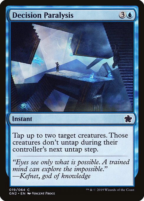 Decision Paralysis - Game Night 2019 Magic card