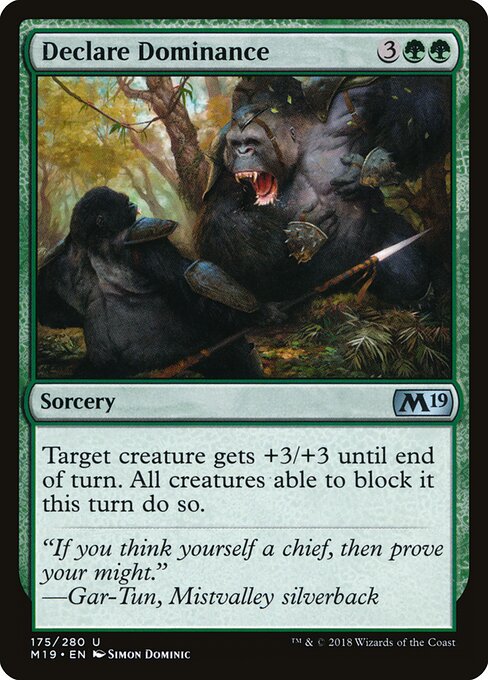 Dichiarare il Predominio (Declare Dominance) - Core Set 2019 (#175) - Illustrated by Simon Dominic - Magic: The Gathering Card