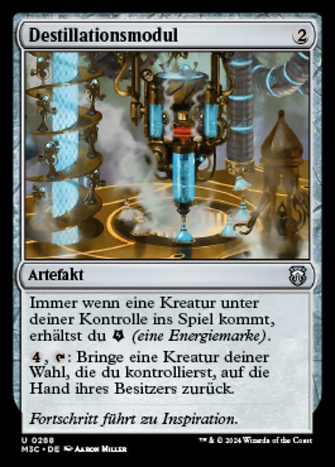 Decoction Module - Aetherdrift Commander (#128) - Illustrated by Aaron Miller - Magic: The Gathering Card
