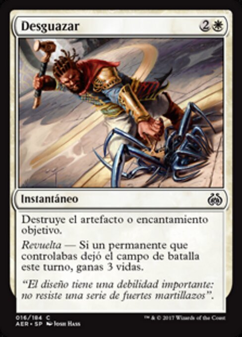 Desguazar (Decommission) - Aether Revolt (#16) - Illustrated by Josh Hass - Magic: The Gathering Card