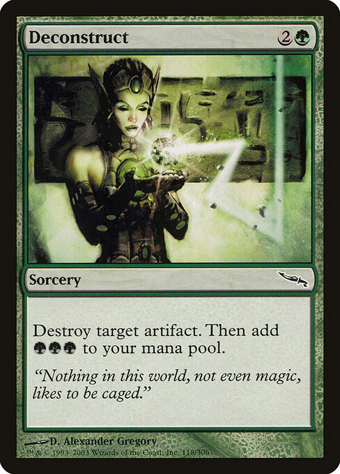 Deconstruct - Mirrodin Magic card