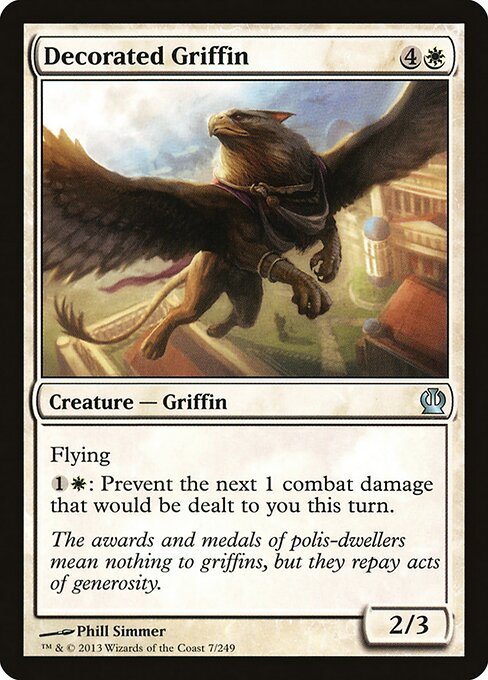 Decorated Griffin - Theros Magic card