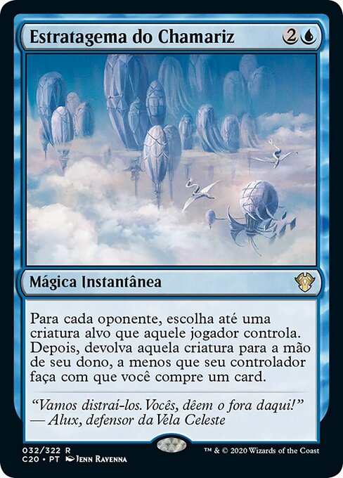 Lockvogel-Gambit (Decoy Gambit) - Commander 2020 (#32) - Illustrated by Ravenna Tran - Magic: The Gathering Card