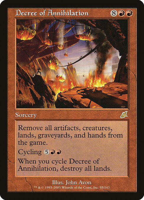 Decree of Annihilation - Scourge Magic card