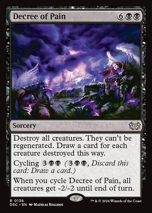 Decree of Pain - Duskmourn: House of Horror Commander Magic card