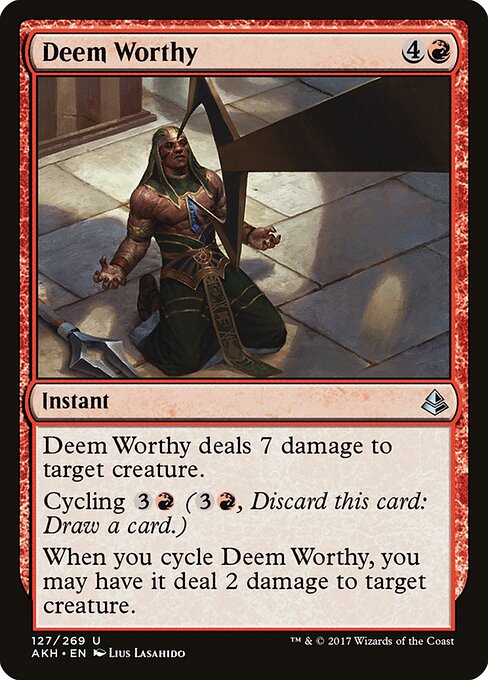 Deem Worthy - Amonkhet Magic card