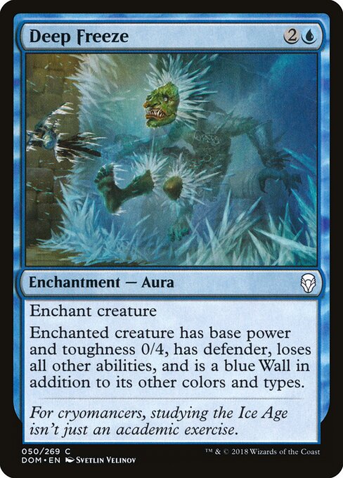 Deep Freeze - Dominaria (#50) - Illustrated by Svetlin Velinov - Magic: The Gathering Card