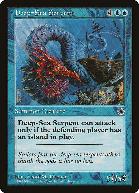 Deep-Sea Serpent - Portal Magic card