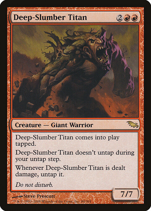 Deep-Slumber Titan - Shadowmoor Magic card