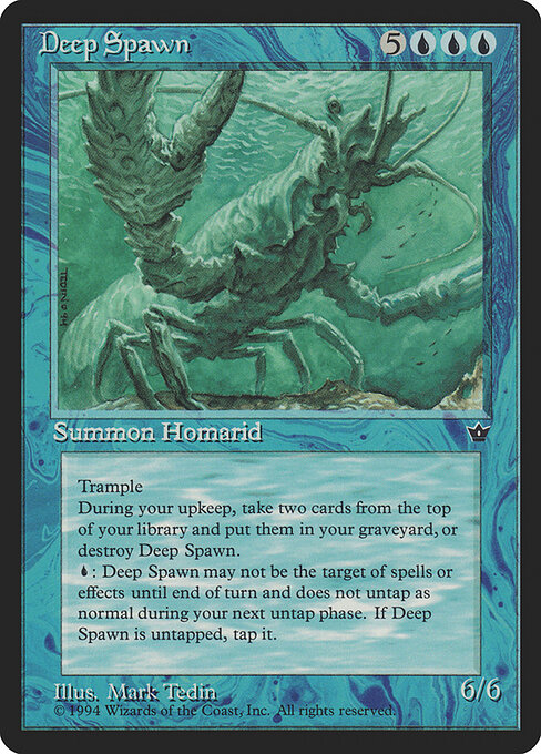 Deep Spawn - Fallen Empires (#17) - Illustrated by Mark Tedin - Magic: The Gathering Card