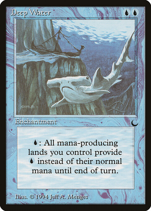 Deep Water - The Dark (#23) - Illustrated by Jeff A. Menges - Magic: The Gathering Card