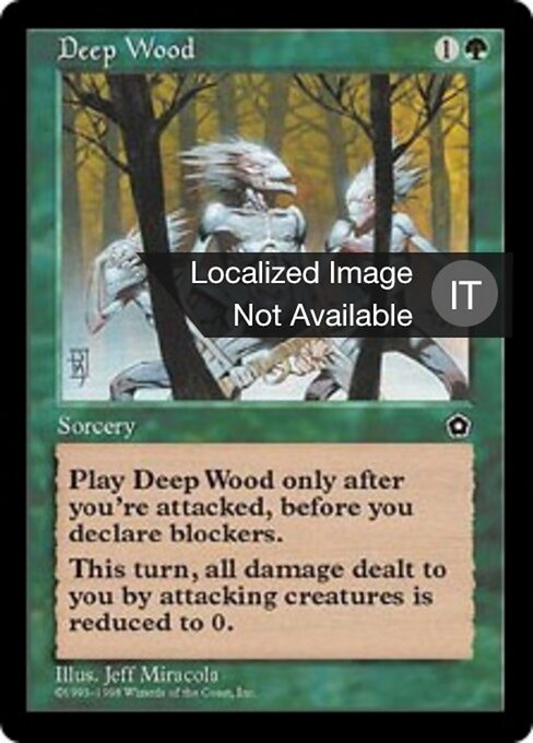 Bosco Intricato (Deep Wood) - Portal Second Age (#126) - Illustrated by Jeff Miracola - Magic: The Gathering Card
