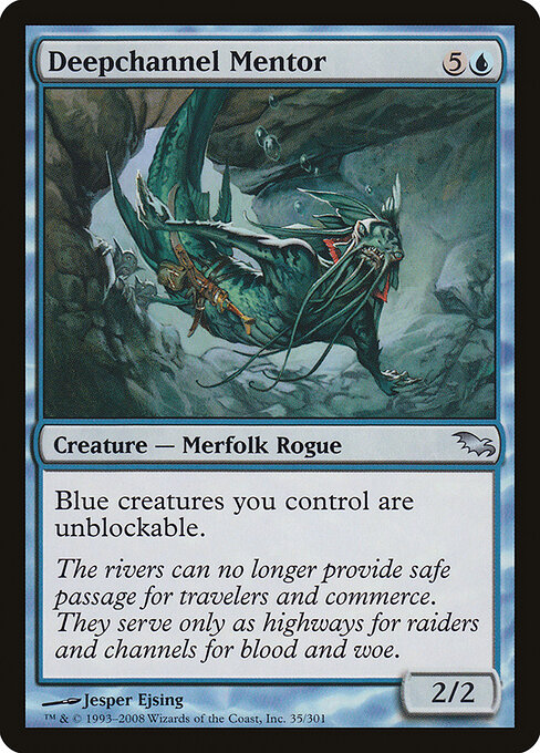 Deepchannel Mentor - Shadowmoor Magic card