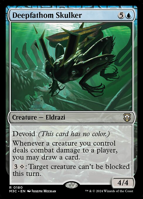 Unterwasser-Lauerer (Deepfathom Skulker) - Modern Horizons 3 Commander (#180) - Illustrated by Joseph Meehan - Magic: The Gathering Card