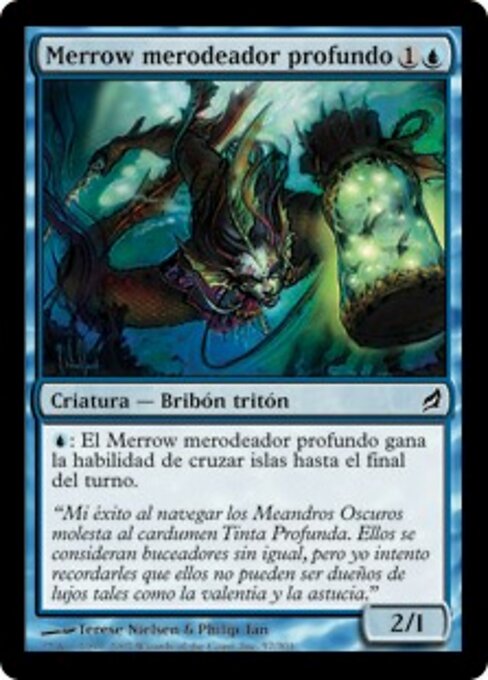 Merrow merodeador profundo (Deeptread Merrow) - Lorwyn (#57) - Illustrated by Terese Nielsen & Philip Tan - Magic: The Gathering Card