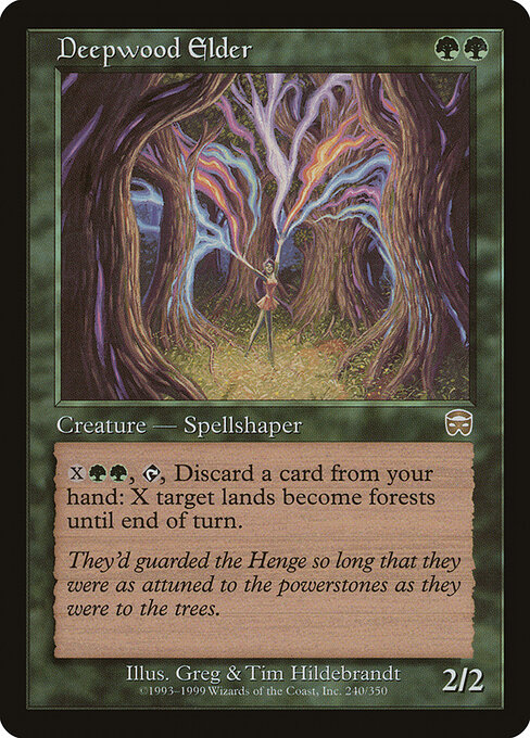 Deepwood Elder - Mercadian Masques Magic card