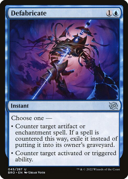Defabricate - The Brothers' War Magic card