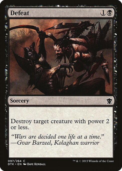 Defeat - Dragons of Tarkir Magic card