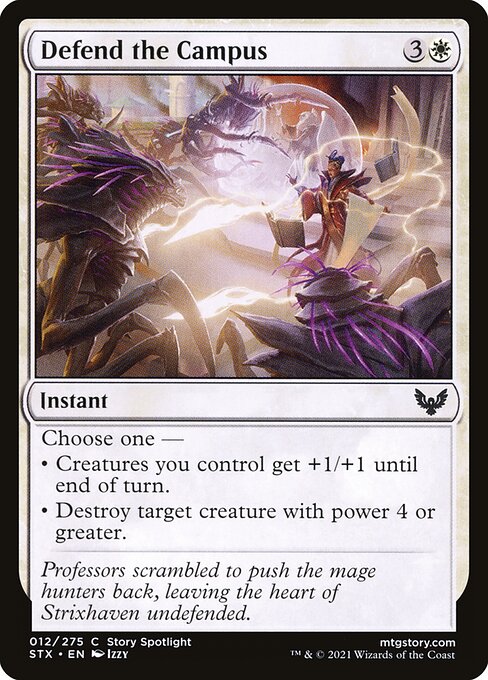 Defend the Campus - Strixhaven: School of Mages (#12) - Illustrated by Izzy - Magic: The Gathering Card