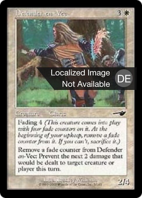 Defender en-Vec - Nemesis (#5) - Illustrated by Bradley Williams - Magic: The Gathering Card
