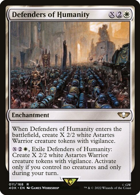 Defenders of Humanity - Warhammer 40,000 Commander Magic card