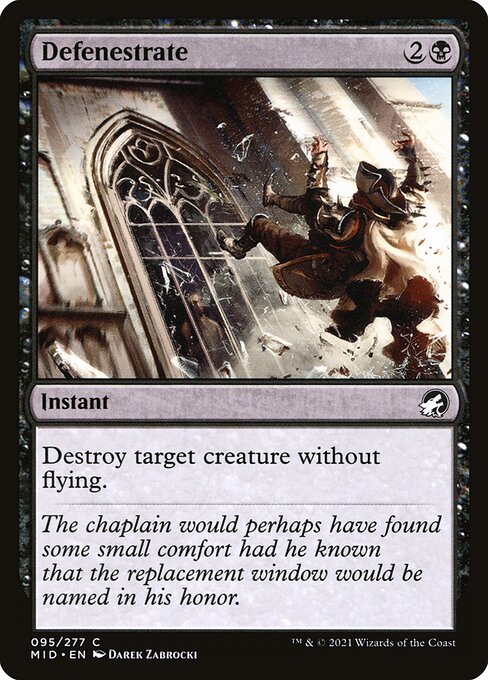 Defenestrate - Innistrad: Midnight Hunt Magic card
