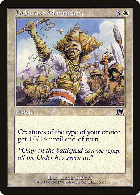Defensive Maneuvers - Onslaught Magic card