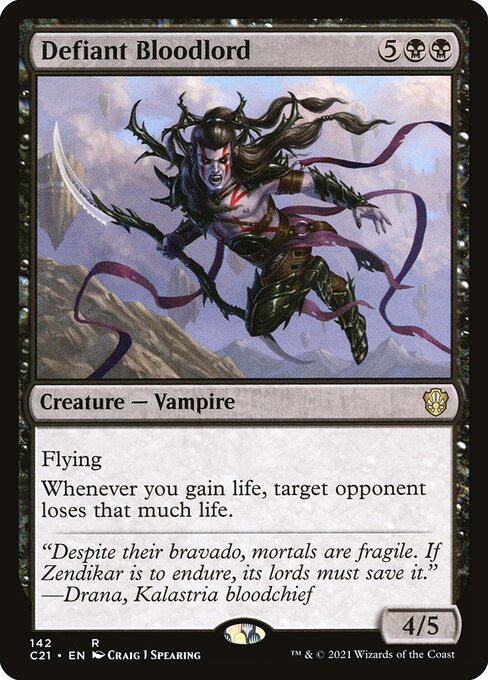 Defiant Bloodlord - Commander 2021 Magic card