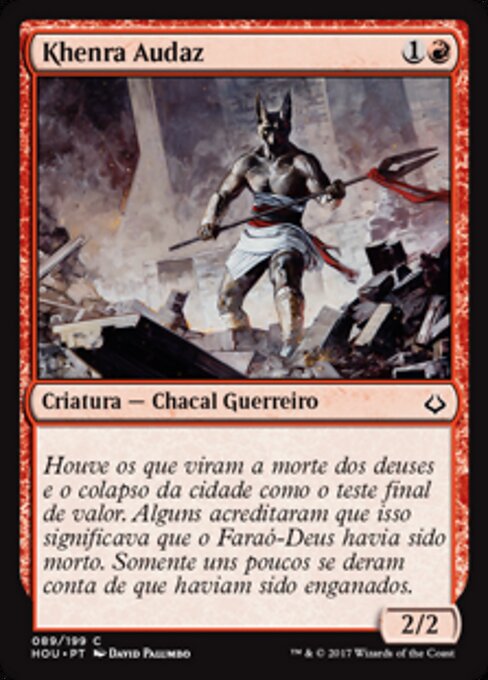 Непокорный Хенра (Defiant Khenra) - Hour of Devastation (#89) - Illustrated by David Palumbo - Magic: The Gathering Card