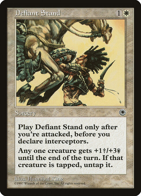 Defiant Stand - Portal Magic card