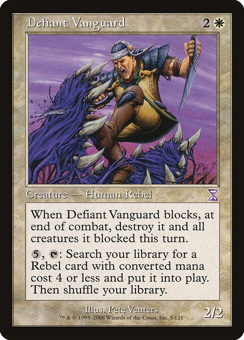 Defiant Vanguard - Time Spiral Timeshifted Magic card
