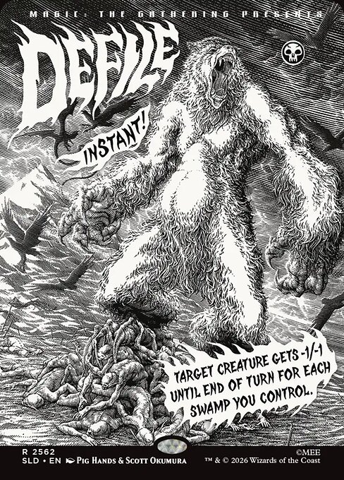Defile - Secret Lair Drop (#2562) - Illustrated by Pig Hands & Scott Okumura - Magic: The Gathering Card