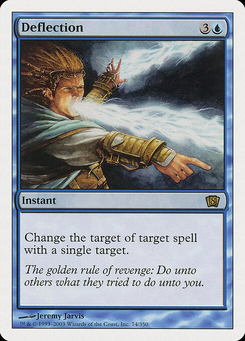 Deflection - Eighth Edition (#74) - Illustrated by Jeremy Jarvis - Magic: The Gathering Card