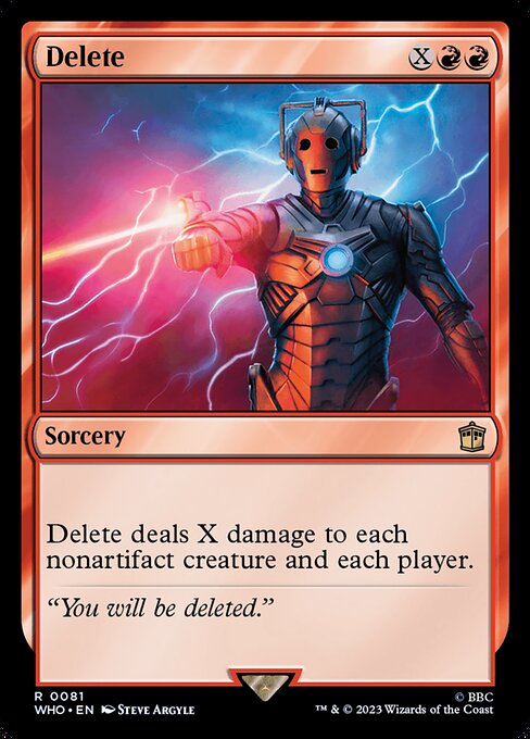 Delete - Doctor Who Magic card