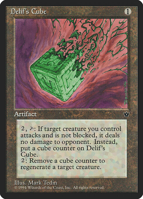 Delif's Cube - Fallen Empires (#85) - Illustrated by Mark Tedin - Magic: The Gathering Card