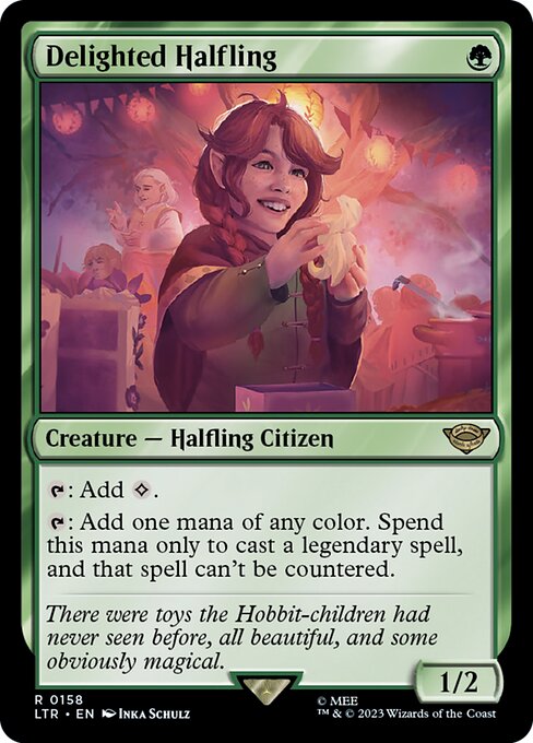 Delighted Halfling - The Lord of the Rings: Tales of Middle-earth Magic card