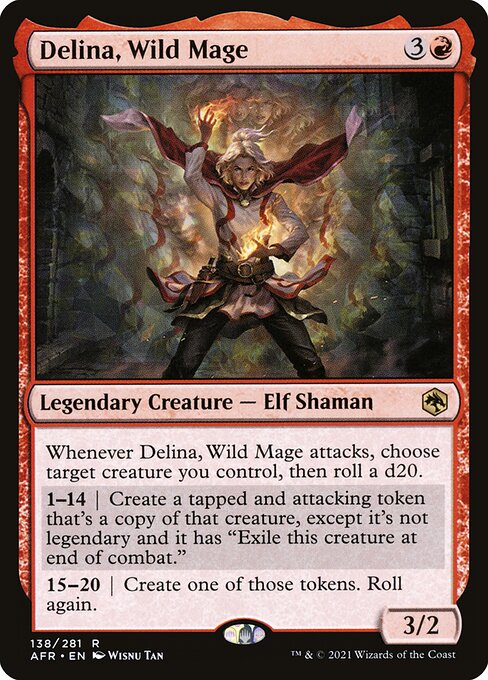 Delina, Wild Mage - Adventures in the Forgotten Realms Magic card