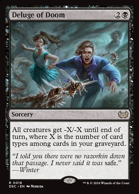 Deluge of Doom - Duskmourn: House of Horror Commander Magic card