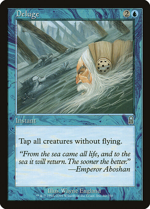 Diluvio (Deluge) - Tenth Edition (#79) - Illustrated by Wayne England - Magic: The Gathering Card