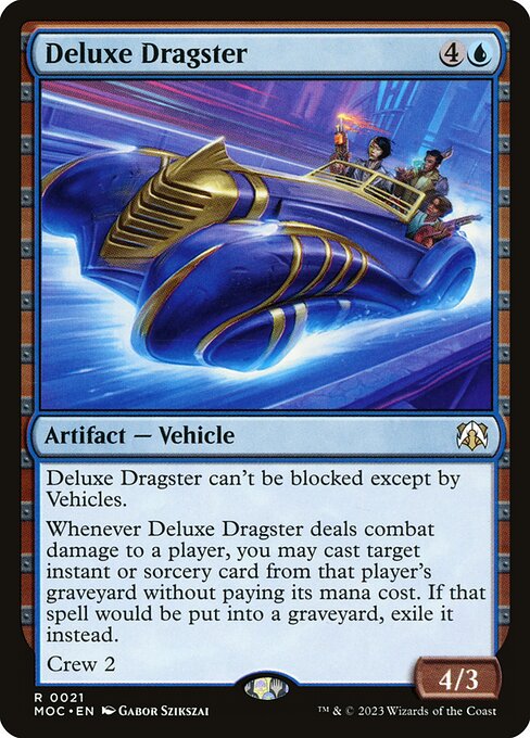 Deluxe Dragster - March of the Machine Commander Magic card