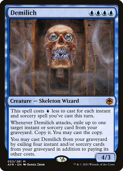 Demilich - Adventures in the Forgotten Realms (#53) - Illustrated by Daniel Zrom - Magic: The Gathering Card